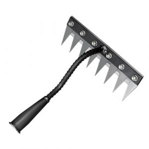 5/6/7/8 Dents Rateau De D&eacute;sherbage, Amovible Outil De R&acirc;teau De D&eacute;sherbage, R&acirc;teau D&eacute;sherbage Acier Robuste, Outillage De Jardin pour D&eacute;sherber/Ameublir/Semence (8 Dents) (CETUOBAI, neuf)