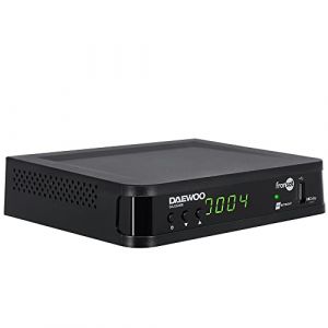 D2 Diffusion Daewoo Décodeur Satellite DVB S/S2 - FRANSAT - avec Carte d'abonnement Incluse - Dolby Digital Plus - AC3 - Tuner - EPG - avec télécommande (DCT FR, neuf)