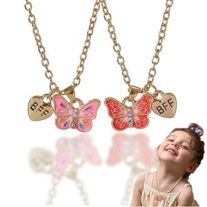 THXFUNAREA 2pcs Collier d'Amiti&eacute; pour 2, Ensemble de Colliers Pendentifs Couples Magn&eacute;tiques Assortis Bijoux Meilleurs Amis Toujours Cadeaux pour Femmes et Hommes Anniversaire (BYSMDXZDZH, neuf)