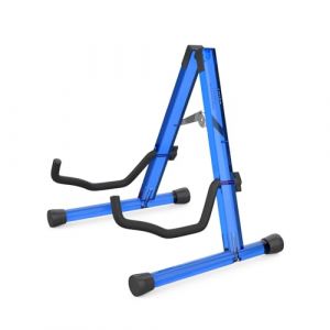 MUSO Support de guitare acoustique, support de guitare &eacute;lectrique classique en acrylique, support pliable pour guitare basse, accessoires de guitare (bleu) (Muso Music Accessories And Gifts, neuf)