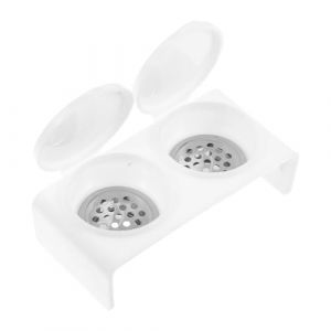 IMIKEYA Bol Double pour Nail Art avec Couvercle Anti-&Eacute;vaporation Plat Dappen &agrave; 2 Compartiments pour Vernis &agrave; Ongles en Acrylique Godet Multifonction pour Manucure Pr&eacute;cis Usage (Gaaoxx, neuf)