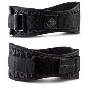 Fitgriff&reg; Ceinture de Musculation V2 - pour Halt&eacute;rophilie, Bodybuilding, Force, Fitness, Gym, Levage - Femmes et Hommes - Weightlifting Belt (L&eacute;opard, XXS) (Fitgriff, neuf)
