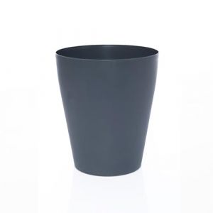 Sinoba Corbeille à papier - Poubelle en plastique - Idéale pour chambre d'enfant, bureau, cuisine - Hauteur : 26,5 cm - 12 l - Gris bleu (discount-oase, neuf)