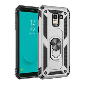 BestST Coque Samsung Galaxy J5 2017/J530, Silicone Souple et PC Dur Coque avec Support Béquille Métal Multi-Angles Etui, Protection Double Couche Multi-Fonctionnel Housse pour Samsung J5 2017/J530 (BestST, neuf)