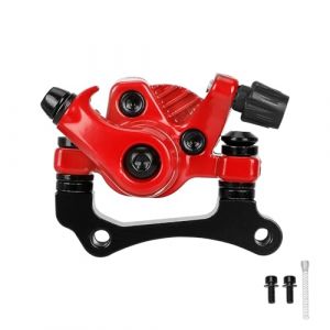TREFAN Frein à disque avant et arrière pour scooter électrique Kugoo M4/M4 Pro, frein à disque électrique, pince de frein en alliage d'aluminium, étrier de frein mécanique (avant rouge) (tftech, neuf)