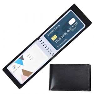 EJRUP Porte Carte De Visite Pour 40 Cartes, &Eacute;tui En Cuir Pu, Rangement Carte De Visite Polyvalent, Avec Int&eacute;rieur Transparent, Pour Le Bureau, Vendeur, Noir (Anilalowbility, neuf)