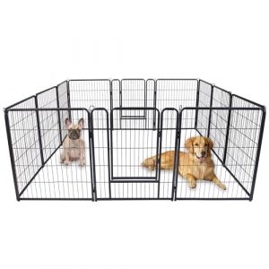 UISEBRT Lot de 12 enclos pour chiots avec porte - Flexible et pliable - Pour chien, chat, chiot, lapin (65 x 80 cm chacun) (Webplazashop, neuf)