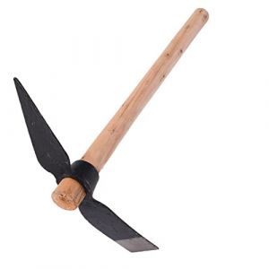 BROLEO Pioche, Outils &agrave; Main, Pic de Jardin, Manche en Bois pour Creuser (biaterd, neuf)
