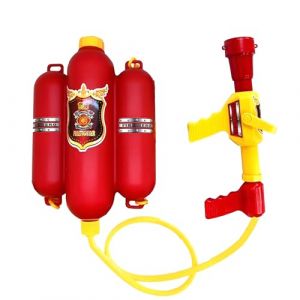 QIANGUANG® Pompier Sac à Dos Pistolet à Eau Blaster-Pistolet à Eau Plage Jouet et Jouet de Sport en Plein air(Pompier) (CHUANSHIGUO, neuf)
