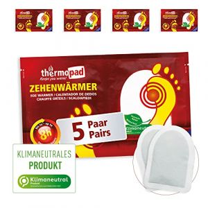 THERMOPAD Chauffe Orteils : 5 Pairs de chaufferettes pour jusqu'&agrave; 8 Heures de Chaleur dans Tous Les Chaussures - pour Les Chaussures de Ski et Les Bottes I Utilisation imm&eacute;diate (warmpack_shop, neuf)