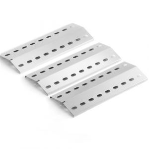 GIRXZYBX 39,5 x 15 cm - Plaque chauffante pour barbecue Landmann, Landmann Triton, Landmann Minton, Landmann Avalon, Grandhall Maxim GT4, en acier inoxydable (Gcostar, neuf)