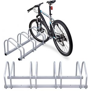 Tubiaz R&acirc;telier v&eacute;los Syst&egrave;me Range-v&eacute;lo, Support de Rangement V&eacute;lo pour 4 V&eacute;los de sol et de montage mural, Dimensions 101x32x26cm(2 pi&egrave;ces) (LISATW, neuf)