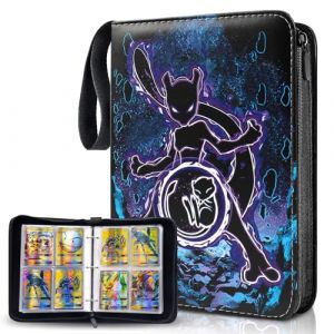 Album pour Cartes, Classeur Cartes &agrave; Collectionner avec Fermeture &eacute;clair, 55 pages, Capacit&eacute; de 440 Carte, Album Classeur pour Cartes Pok&eacute;mon et Carte &agrave; Jouer, PU imperm&eacute;able, Cadeau pour Enfants (litomarty trading OU, neuf)