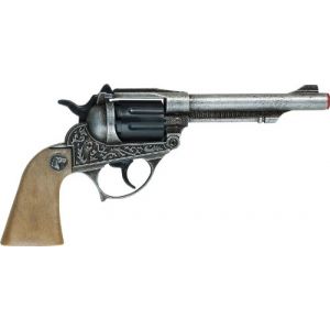 Villa Giocattoli - 1592 - Pistolet 8 Coups - Alabama - Vieux métal (BeGenius, neuf)