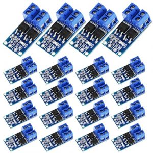 Nizirioo MOSFET Module pilote MOSFET Module : 20 pièces Module pilote 5 V-36 V 15 A (max. 30 A) 400 W, interrupteur de déclenchement Module d'entraînement double haute performance Driver PWM (YOUXIUDEDIANPU, neuf)