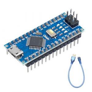 Nano Carte de développement Binghe Nano avec CH340 Chip avec câble USB 5V 16M Version à Puce soudée Interface Micro Compatible avec Arduino Nano (Zhuocai Shangmao, neuf)