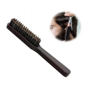 Brosse à Barbe Brosse à Barbe En Sanglier Brosse à Barbe et Moustache avec Poignée Pour Hommes En Bois Brosse à Barbe En Poils Pour Tout De Barbe, Peigne Outil De Soins Capillaires (SpreedYueyue, neuf)