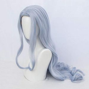GUANBBD Mon héros Academia Eri Anime Perruques 90 cm de long Mélange de cheveux synthétiques résistants à la chaleur Pour Halloween Cosplay Perruque + bonnet de perruque Bleu/gris (GUANBAIJI1982, neuf)