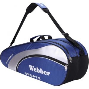 IBLUELOVER Sac de Raquette de Badminton et Tennis - Sac à Bandoulière pour 3-6 Raquettes de Squash - Sac de Sport Étanche avec Poche pour Volants et Chaussures (IBlueloveruk, neuf)