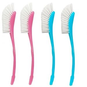 4 Pi&egrave;ces Cleaning Brush pour Bouteille, Multifonctionnel Brosses Longue Brosse - 23 cm, Brosse Cuisine Vaisselle pour Nettoyer la Vaisselle,Casseroles,Eviers,Cuisini&egrave;res(Rose + Bleu) (Livst, neuf)