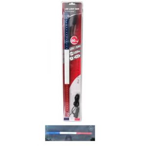60cm 12-24V Barre Bande Lumineuse LED Drapeau Français Décoration Pare-Brise pour Camion Voiture Caravane Bateau (JJ AUTOBITS, neuf)