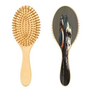 Ewusp Brosse &agrave; cheveux d&eacute;m&ecirc;lante musicale orang-outan pour homme et femme - Antistatique et d&eacute;m&ecirc;lante - Brosse &agrave; cheveux humides et secs pour cheveux boucl&eacute;s, &eacute;pais, ondul&eacute;s et fins (Ewusp, neuf)