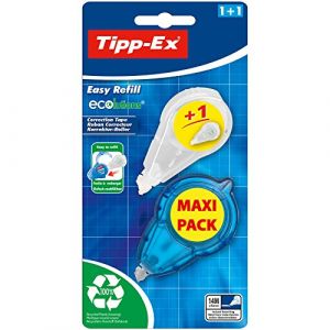 Tipp-Ex Easy Refill ECOlutions Ruban Correcteur - 14 M x 5 mm, Blister de 1 + 1 Recharge (AUDY UNIVERS BUREAU, neuf)