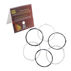 Ensemble 6pcs Corde de Guitare Classique en Nylon Cha&icirc;ne Noir (Tinime, neuf)