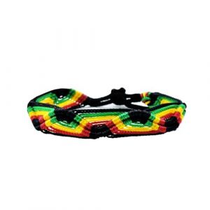 Bracelet élastique Rasta, Drapeau Rasta, Hippie, BOD Marley, Jamaïque (BisuteriaDeModa, neuf)