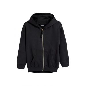next Sweat à Capuche zippé (3 à 16 Ans) Fille Standard Noir 10 Ans (Next Germany GmbH, neuf)