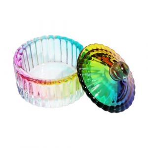 Ongles Verre Artificiel Bol &agrave; Dapp&eacute;e en Cristal Ongles Art Capsule avec Liquides &agrave; Ongles en Forme de C&oelig;ur Tasse Cristal Liquide Acrylique Poudre Poudre d'Ongles en Forme de C&oelig;ur Tasse pour Salon (LINLINOK, neuf)