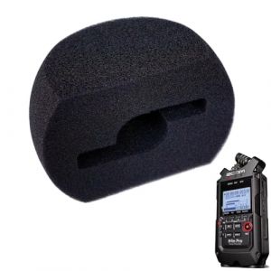 V-MOTA Lot de 2 housses en mousse pour microphone personnalisables compatibles avec Zoom H4N PRO - Portable - Am&eacute;liore la qualit&eacute; audio - R&eacute;duit le bruit du vent - Noir (Vmota headphone accessories shop, neuf)