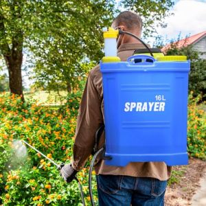 Sac à Dos Sac à Dos Pulvérisateur à Pression 16L capacité - Pulvérisateur de pesticides monotube 16L, Eau/Désherbant/fertilisant (Bleu) (Willanmd, neuf)