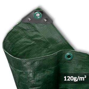 NOOR B&acirc;che de Couverture Hobby - 120g/m&sup2; - 8x10 m - Vert - B&acirc;che Tout Usage pour Protection Contre Les intemp&eacute;ries - Id&eacute;ale pour Le Jardin - r&eacute;sistante aux UV, enduite des Deux c&ocirc;t&eacute;s, imperm&eacute;able (outletstores-direct, neuf)