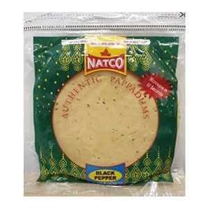 Pappadums au poivre noir Natco - 200 g - Lot de 4 (Jalpur Millers Online, neuf)