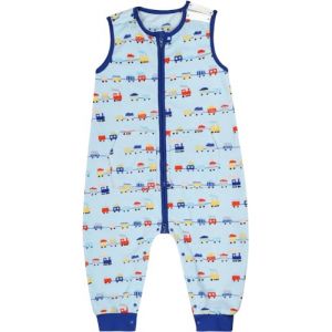 MOEMOE BABY Gigoteuse a Pied Tog 1,0 Gigoteuse Bébés Gigoteuse avec Jambes Gigoteuse avec Pieds Toddler Sac de Couchage,Polaire Couverture Longueur 78cm / pour 18-24 Mois,Train,100 (MoeMoeEU, neuf)