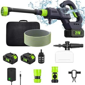 Nettoyeur haute pression sans fil 3000 W, 200 bar, tête de pulvérisation multifonction 6 en 1, affichage numérique avec réglage à 3 niveaux, pistolet à eau portable sans fil, nettoyeur haute pression (PRICE GLOBAL DISTRIBUTION S.R.L., neuf)
