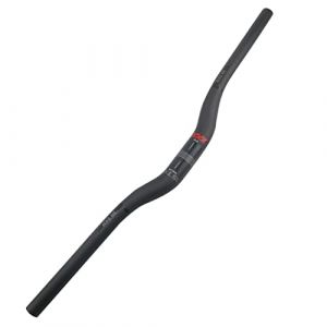 Guidon VTT Carbone, Cintre VTT, Guidon De Vélo De Montagne, Cintre 31.8mm 700mm 70cm Guidon Velo Route Carbone pour VTT, Vélo De Route, Vélo De Course, Vélo électrique, BMX (Rouge -X Riser,700mm) (LHZTECH, neuf)