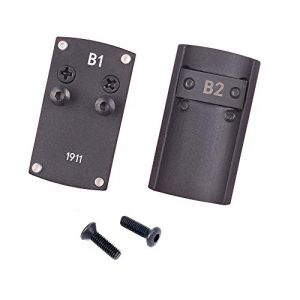 OAREA Adaptateur de Base pour Monture de Microscope Black Reflex Red Dot pour Colt 1911 Berreta Sightmark HK USP Springfield XD Hunting (SUNRIS OUTDOOR, neuf)