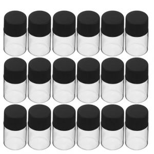 ULTECHNOVO Flacons en Verre Transparents 5Ml Bouchon Blanc Herm&eacute;tique et Bouchon Int&eacute;rieur Anti-Fuite Lot de 40 Pi&egrave;ces &ndash; Mini Flacons &Eacute;tanches pour &Eacute;chantillons Huiles Essentielles et (Chad Bi, neuf)