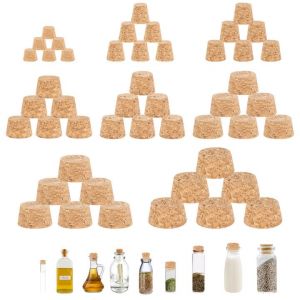 Lot De 48 Bouchon Liege Naturel Pour Le Bricolage, 8 Tailles Bouchon En Liege Bouchons De Li&egrave;ge Les Verres &agrave; Vin, Les Verres &agrave; Bi&egrave;re, Les Loisirs Cr&eacute;atifs, Les Travaux Manuels. (Zheyan, neuf)
