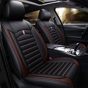Muchkey Housses de Siège de Voiture Avant pour Kia Sorento Housse de Sieges Auto pour Conducteur et Passager Accessoires Interieur Couleur Noir Café (Muchkey, neuf)