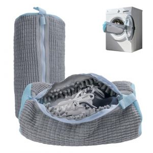 SZWLJ 2 Pi&egrave;ces Jaune Sac Nettoyage Chaussure, Filet Linge Machine &Agrave; Laver R&eacute;utilisable Avec Fermeture Invisible, Nettoyage 360&deg; Pour La Plupart Des Chaussures Et Tailles. (WeiLiJia, neuf)