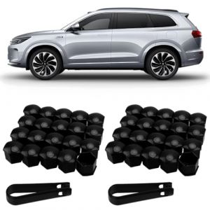 BAHME 20 Pcs cache ecrou, Cache Ecrou 19mm, Cache Ecrou, Cache Boulon, Capuchon Ecrou, C Ache-&eacute;crous de Roue de Voiture pour Automobile, C Ache-&eacute;crou de Roue pour Automobile avec Outil Demontage (guixie1516, neuf)