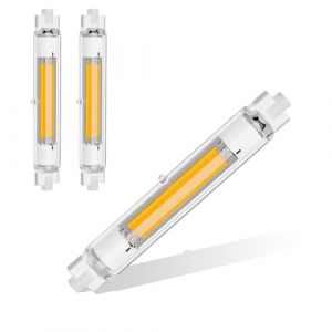 Hsientpe Ampoule R7S LED 118mm 30W Dimmable, R7S Ampoules LED COB, R7S LED 118mm Haute Lumi&egrave;re Remplacer Lampe Halog&egrave;ne 300W, Sans Scintillement, Blanc Naturel 4500K 2000LM, AC 220-240V, Lot de 2 (Hsientpe EU, neuf)