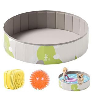 Piscine pour chien de grande taille - 80 x 20 cm/100 x 30 cm - Piscine pliable portable - En PVC &eacute;pais - Baignoire pour chien robuste antid&eacute;rapante et r&eacute;sistante &agrave; la d&eacute;chirure - Pour grands et petits (shanghailibowangluokejiyouxiangongsi, neuf)