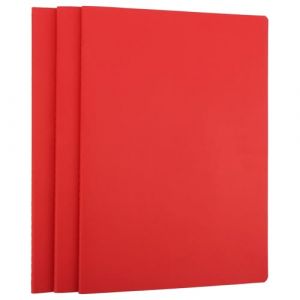 Yarotm Cahier A4 Quadrillé - 3 Pièces 100GSM Petit Carreaux Papier 5mm Notebooks - Carnet a4 Souple Rouge 21x29.2cm - 40 Feuilles Bloc de Note pour Prise de Notes - Carnet de Voyage (Droking, neuf)