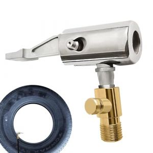 Maciun Adaptateur de valve de pneu de voiture | Verrouillage rapide de la valve de roue | Fixation de compresseur d'air pour voitures, motos, camions (futbenat, neuf)