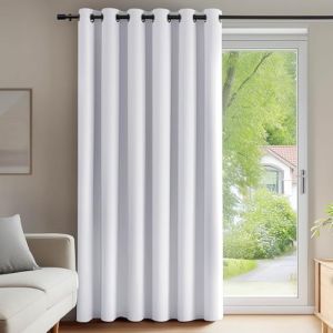Deconovo Rideaux Occultants Isolant Thermique Anti Froid, 200X280 CM (Largeur X Hauteur), Rideaux pour Salon et Chambre, Design Moderne &agrave; Oeillets, Gris Perle, 1Pi&egrave;ces (Deconovo-Home, neuf)