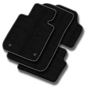 MOTOS Tapis Voiture en Velours Premium destiné à Renault Clio V Depuis 2019 - Premium, Cuir, Blanc - Découvrez Un Nouveau Confort de Conduite avec Un Jeu de Tapis de Sol Voiture en Velours pour Votre (MOTOS EU, neuf)